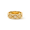 18K Yellow Gold  Chanel Coco Crush Diamonds Ring