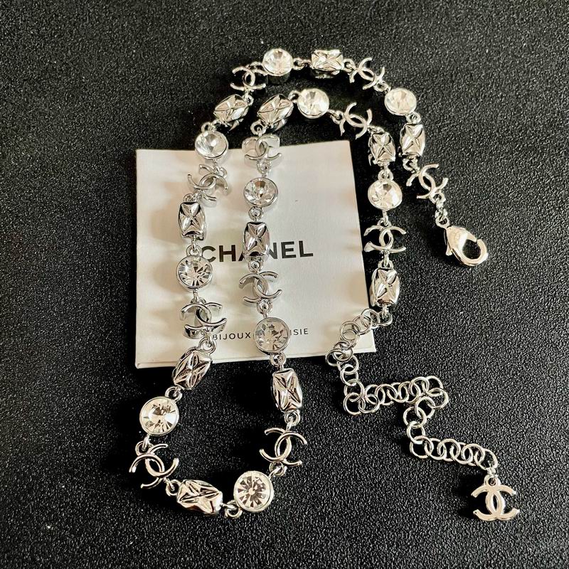 Chanel CC Crystal Charm Necklace