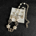 Chanel Silver-Tone Pearl-Look Statement Necklace