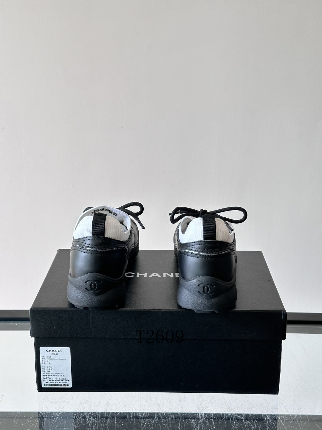 Chanel Black Low-Top Sneakers