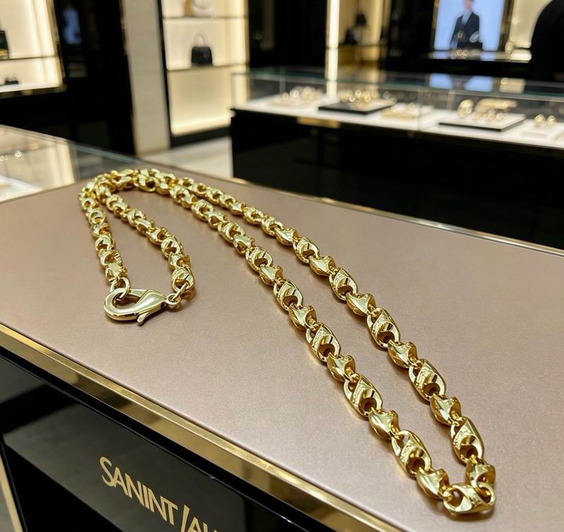 Saint Laurent Gold Mariner Chain Necklace